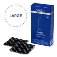 Sinful Large Condoms - 10 st