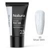 Nailura Poly Gel 23 - Silver Glitter - 30 g