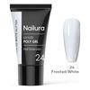 Nailura Poly Gel 24 - Frosted White Glitter - 30 g