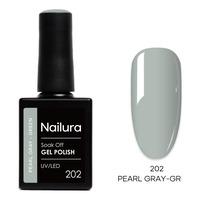 Nailura Gel Polish 202 - Pearl Gray Green - 10 ml