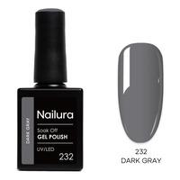 Nailura Gel Polish 232 - Dark Grey - 10 ml
