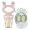 Haakaa Freeze-N-Feed Mini Combo – Blush Feeder + Pea Green Tray – 1 st.