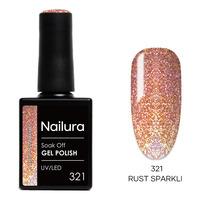 Nailura Gel Polish 321 - Rust Sparkle - 10 ml