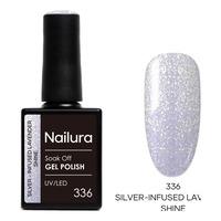 Nailura Gel Polish 336 - Silver Infused Lavender Shine - 10 ml