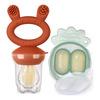 Haakaa Freeze-N-Feed Mini Combo - Copper Feeder + Pea Green Tray 