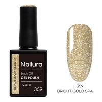 Nailura Gel Polish 359 - Bright Gold Sparkle - 10 ml