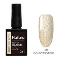 Nailura Gel Polish 361 - Golden Beige Glitter - 10 ml