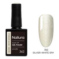 Nailura Gel Polish 362 - Silver White Sparkle - 10 ml