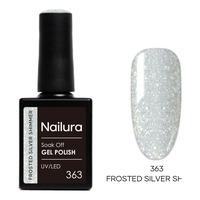 Nailura Gel Polish 363 - Frosted Silver Shimmer - 10 ml