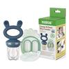 Haakaa Freeze-N-Feed Mini Combo - Steel Blue Feeder + Pea Green Tray 