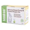 Haakaa Gen. 2 Silicone Breast Pump & Flower Stopper White - 1 set