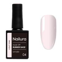 Nailura Rubber Base 04 - Light Pink - 10 ml