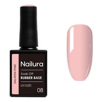 Nailura Rubber Base 08 - Salmon Pink - 10 ml