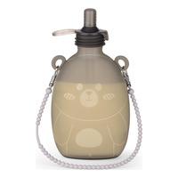 Haakaa Happii Bear Silicone Goody Pouch With Strap - Grey