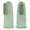 Haakaa Textured Silicone Finger Toothbrush - Pea Green - 2 st