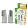 Haakaa Textured Silicone Finger Toothbrush - Suva Grey - 2 st
