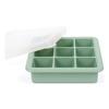Haakaa Silicone Freezer Tray with Lid - 9 Compartments - Pea Green
