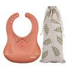 Haakaa Silicone Baby Bib - Rust