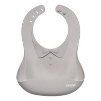 Haakaa Silicone Baby Bib - Suva Grey