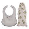 Haakaa Silicone Baby Bib Suva Grey  