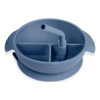 Haakaa Silicone Divided Suction Bowl - Bluestone
