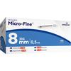 BD Micro Fine + 0,50 ml spruta med kanyl - 100 st