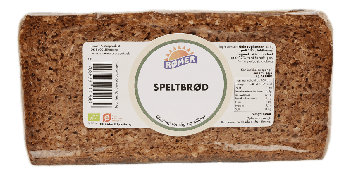 Rømer Naturprodukt Speltbröd, eko - 150 st