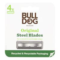 Bulldog Original Steel Blade rakblad - 4 st