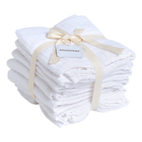 Mininor Tygblöjor Vita - 70x70 - Förtvättade - 8 st