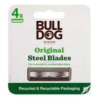 Bulldog Original Steel Blade rakblad - 4 st