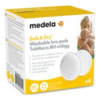 Medela Safe & Dry Amningsinlägg Tvättbara - 4 st