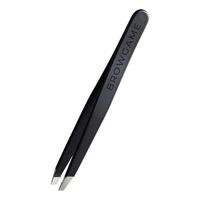 Browgame Cosmetics Signature Tweezer Slanted - Soft Touch - Blackout