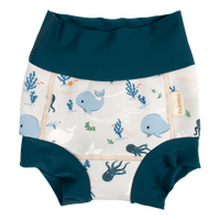 Filibabba Blöjbadbyxor 1-2 år Lucca - Christian's Whale Tales - 1 st