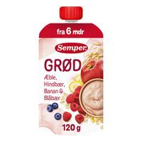 Semper Fruktgröt Äpple, Hallon, Banan & Blåbär 6 mån - 120 g