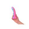EasyToys Glow in the Dark Dildo - Candy Swirl 19 cm