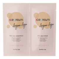 Inebrya Ice Cream Argan Age Shampoo + Mask - 30 ml - Gratis varuprov