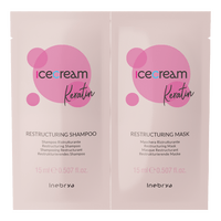 Inebrya Ice Cream Keratin Shampoo + Mask - 30 ml - Gratis varuprov