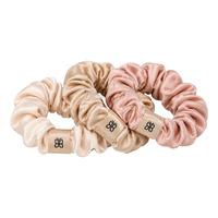 Parsa Beauty Signatur Scrunchies - Beige/Rosa/Kräm - 3 st