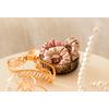 Parsa Beauty Signatur Scrunchies - Beige/Rosa/Kräm - 3 st