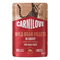 Carnilove Cat Pouch våtfoder vildsvin med kamomill - 85 g
