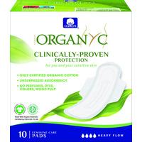 Organyc Binda med Vingar - Heavy Flow, eko - 10 st
