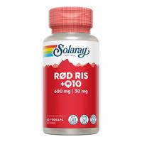 Solaray Rød Ris + Q10 - 60 kapslar