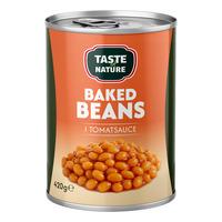 Taste of Nature Vita Bönor i Tomatsås - 420 g
