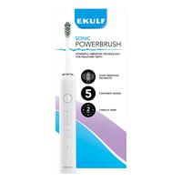 Ekulf Sonic PowerBrush Elektrisk Tandborste - Vit - 1 st