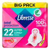 Libresse Ultra Long Wing Big Pack - 22 st