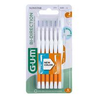Gum Bi-Direction mellanrumsborste - 6 st - 0,9 mm - Orange