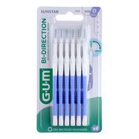 Gum Bi-Direction mellanrumsborste - 6 st - 0,6 mm - Ljus lila