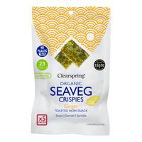 Clearspring Seaveg Crispies Ingefära Multipack (Tångchips), eko - 5x4 g