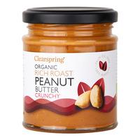 Clearspring Peanut Butter - Crunchy, eko - 170 g