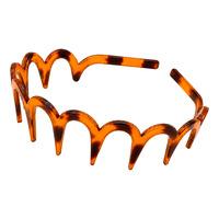 Gillian Jones Zig Zag Diadem - Brun/Svart